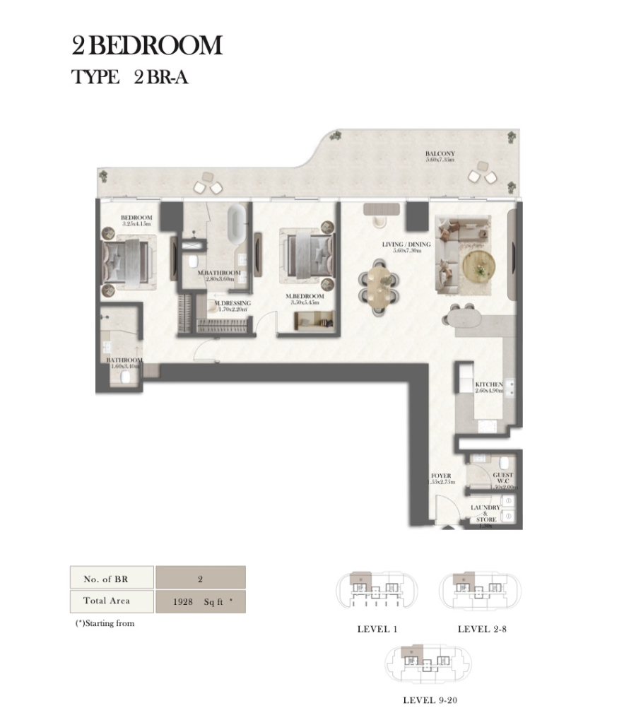 Jumeirah Residences floor plan 2