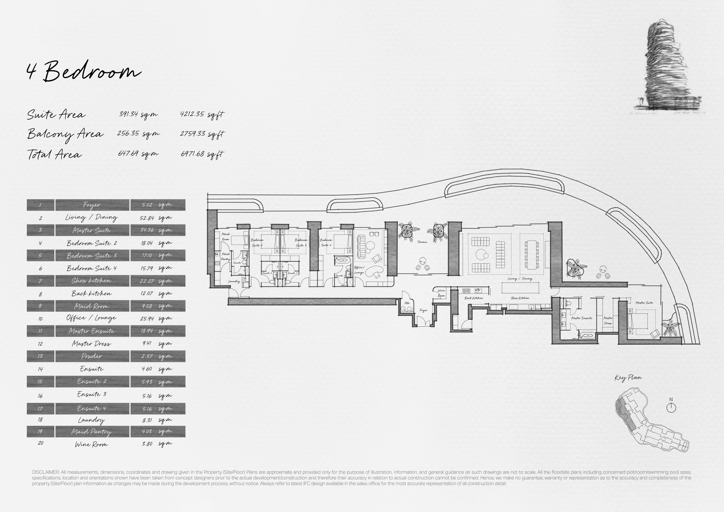 Wedyan – The Canal floor plan 1